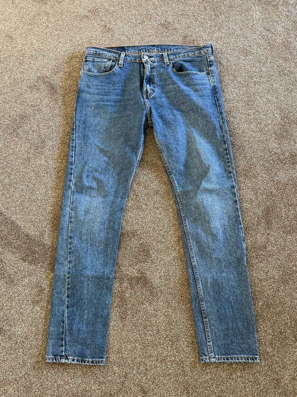 Levi's 512 - Men's Medium Blue Straight Leg Jeans - Sz 34